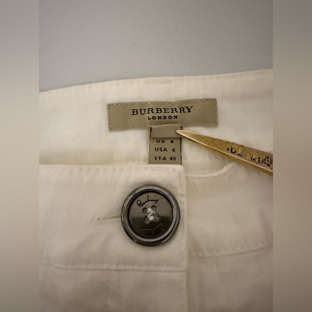 Burberry White‎ Mini Skirt Women’s Size 6 - Picture 4 of 8